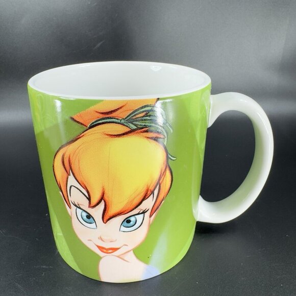 Disney Store Tinkerbell Large Coffee Mug Cup Ceramic Made In Thailand VTG - Picture 11 of 11